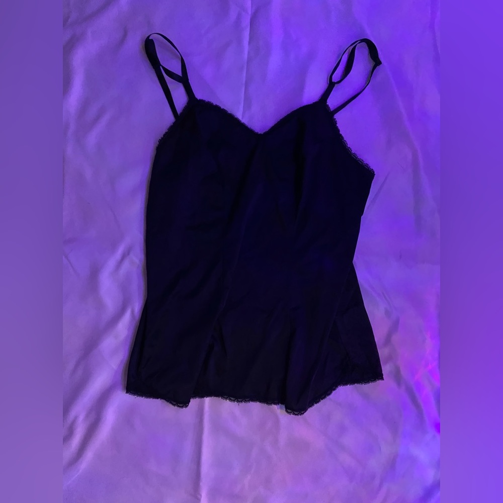 Black lace cami